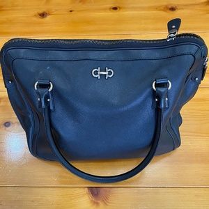 Salvatore Ferragamo Women's black tote bag.